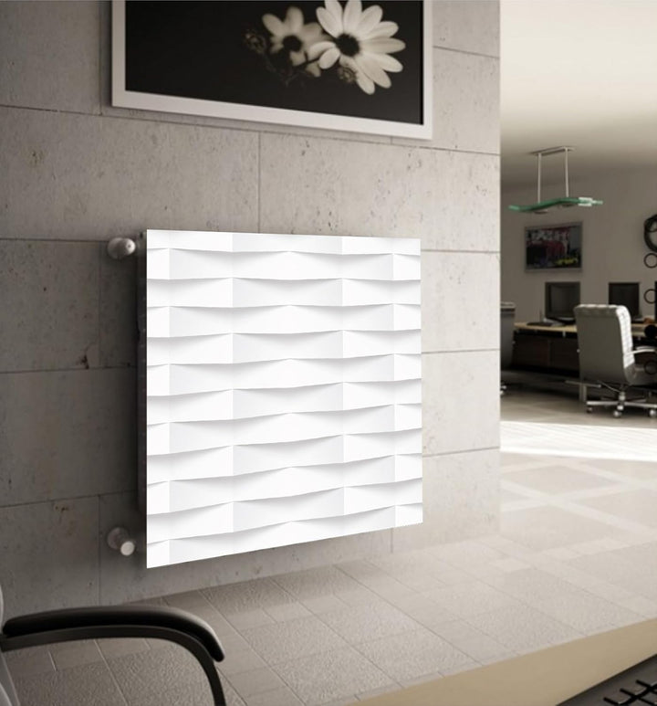 Magnetische Heizkörperverkleidung - 160x60 cm - Magnet Heizkörperabdeckung - Motiv Geometrie - Wasse