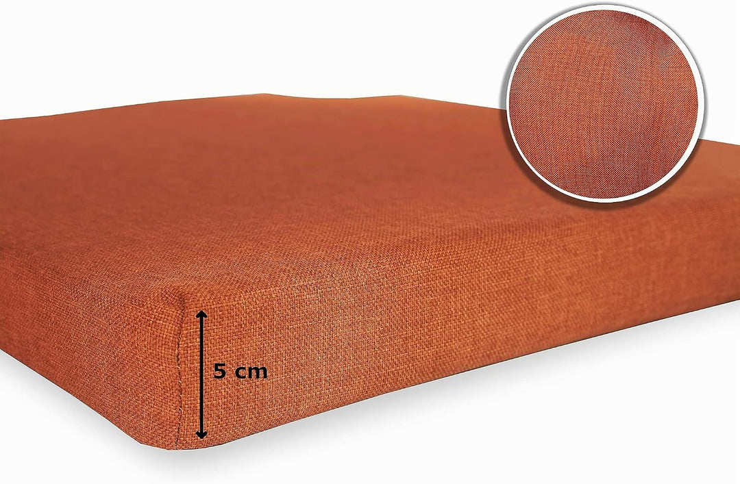 sunnypillow 4er Set Stuhlkissen mit Klettverschluss Polsterauflage Auflage für Stühle - Indoor/Outdo