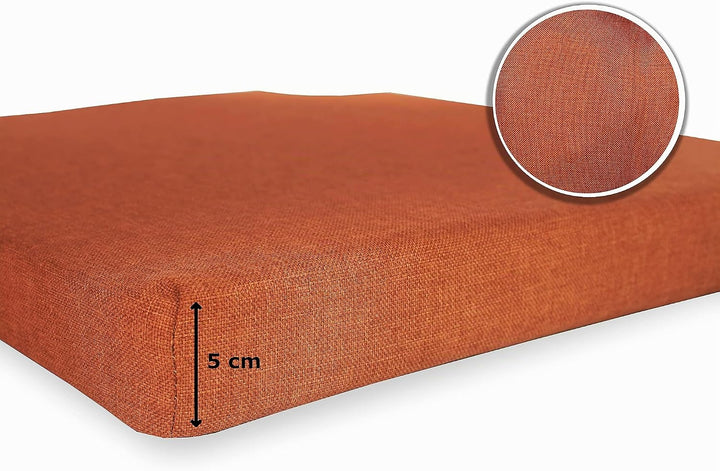 sunnypillow 4er Set Stuhlkissen mit Klettverschluss Polsterauflage Auflage für Stühle - Indoor/Outdo