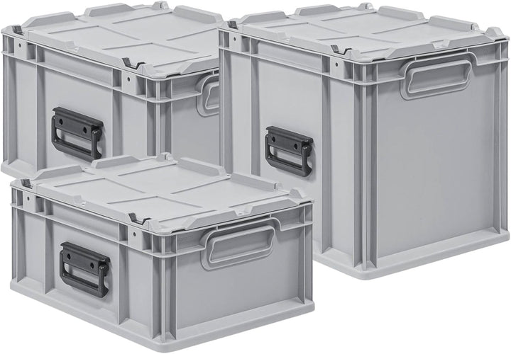 PROREGAL Eurobox NextGen Portable | HxBxT 13,5x40x60cm | 23 Liter | Eurobehälter, Transportbox, Tran