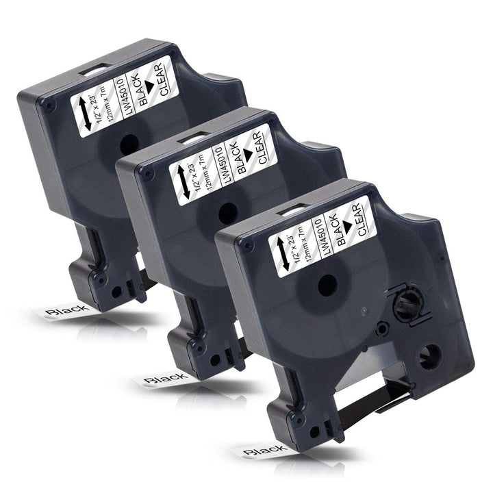 Labelwell 3x 45010 Transparent Kompatibel Labelpoint 250 150 100 Etikettenband Ersatz für Dynmo 4501