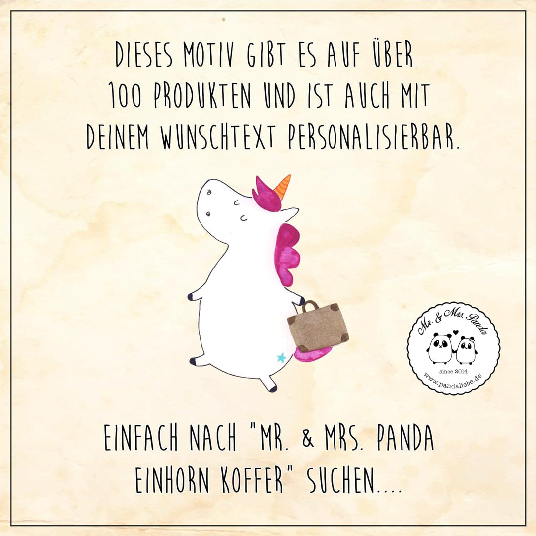 Mr. & Mrs. Panda Motiv WC Sitz Einhorn Koffer - Geschenk, Klobrille, Einhorn Deko, Unicorn, WC-Sitz,