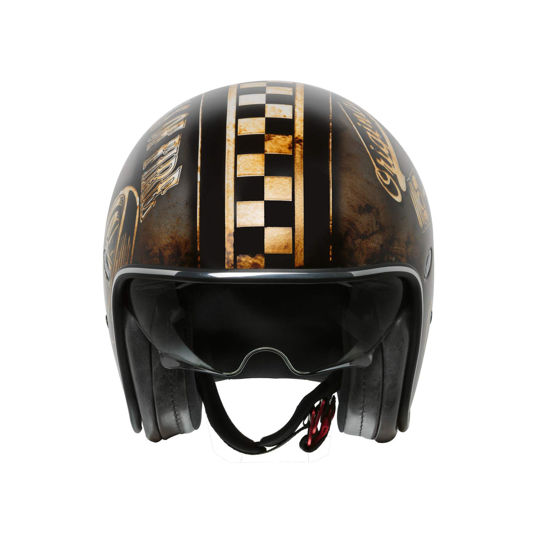 Premier Helm Vintage OP 9 BM,BRAUN/OCHER/SCHWARZ,M