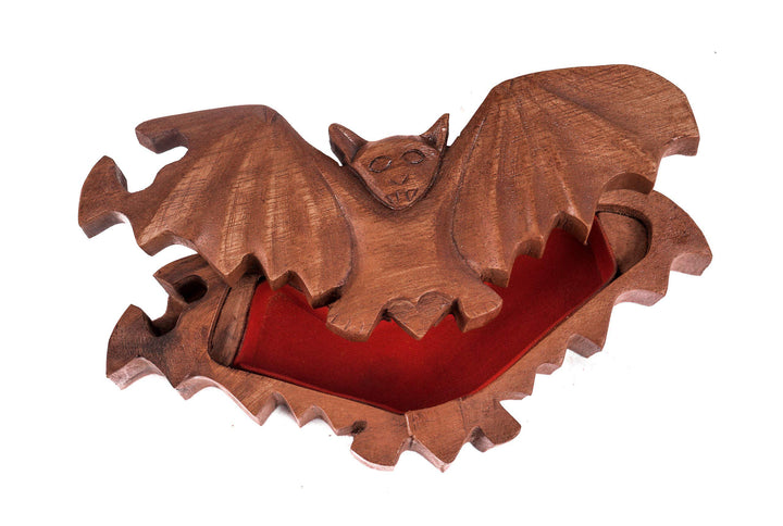 Windalf Gothic Schmuckdose FLAPP 18 cm Steam Punk Geschenkdose Fledermaus Schmuckschatulle Handarbei