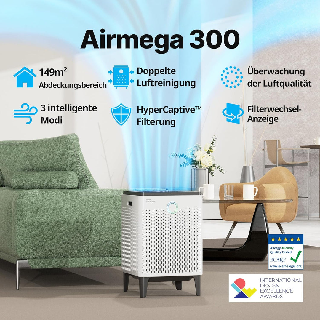 COWAY AIRMEGA 300 | Professioneller Luftreiniger für Büros und Restaurants | Extrem leistungsstarkes