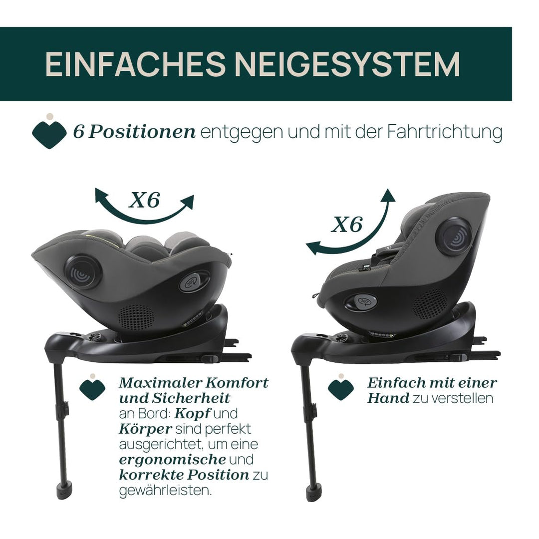Chicco Seat105 I-Size, Autositz nach ECE R129/03, 360° drehbar, 6 Positionen, schneller und einfache