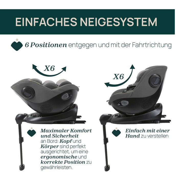 Chicco Seat105 I-Size, Autositz nach ECE R129/03, 360° drehbar, 6 Positionen, schneller und einfache