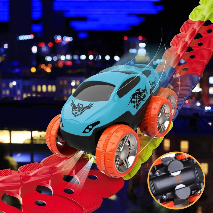 Autorennbahn Autorennbahn Rennbahn Auto Spielset Inklusive 184 Stück Tracks Rennbahn Racetrack Spiel