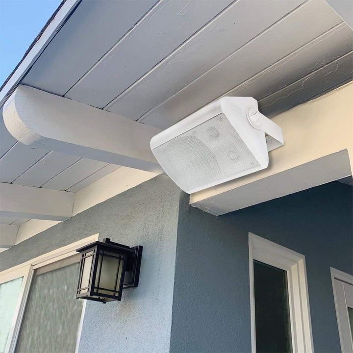 Herdio 5,25 Zoll 300 Watt Aussenlautsprecher Outdoor-Lautsprecher für Outdoor Indoor Wandhalterung P