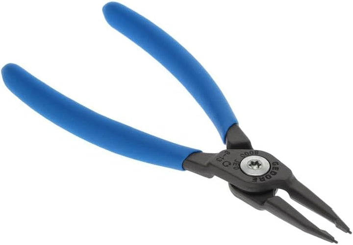 GEDORE Montagezange für Sicherungsring innen, Verwindungshemmend, gerade Backen, Spitzen-Ø: 0,9 mm,
