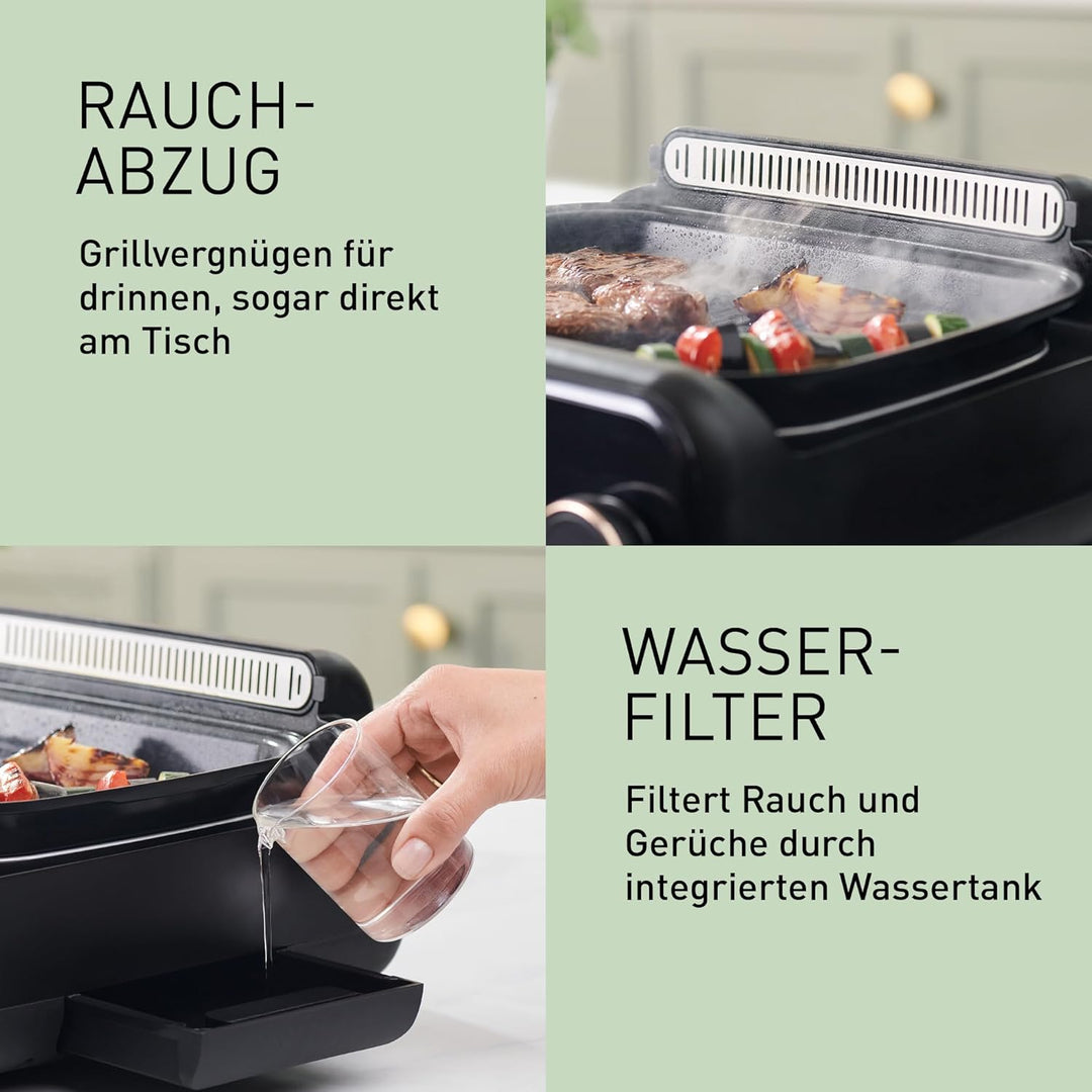 Panasonic NF-GM600 6-in-1 Elektro-Multikocher, Elektro Tischgrill, Plancha, Braten, Slow Cook, BBQ,