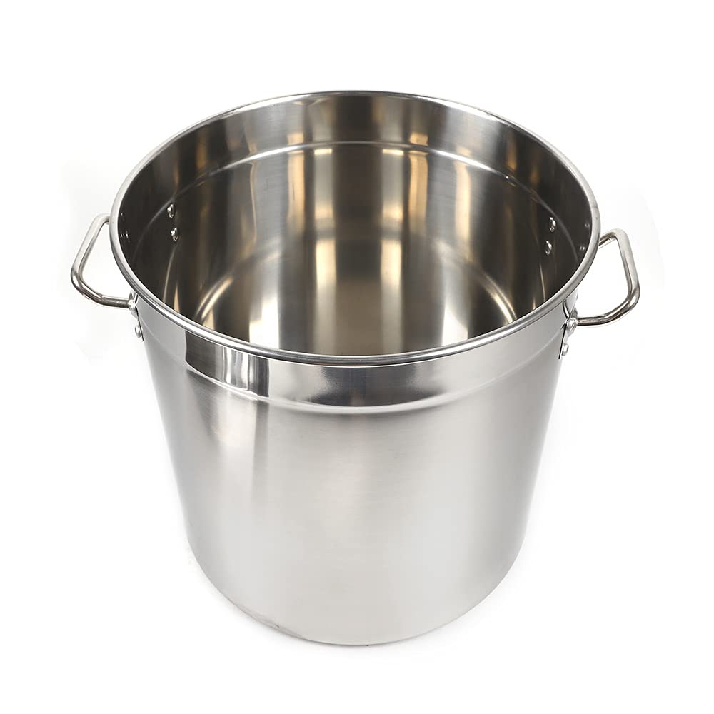 70L Suppentopf, Grosse Kapazität Gastronomie Kochtopf mit Metalldeckel Edelstahl Kochtöpfe für Induk