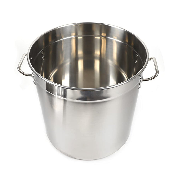 70L Suppentopf, Grosse Kapazität Gastronomie Kochtopf mit Metalldeckel Edelstahl Kochtöpfe für Induk