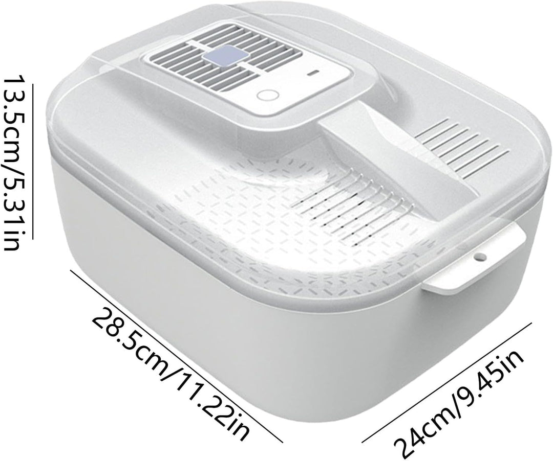 Schnellauftauschale - 4-in-1-Auftaukorb für Elektroplatten - Abnehmbarer Auftaukorb und Korbtablett,