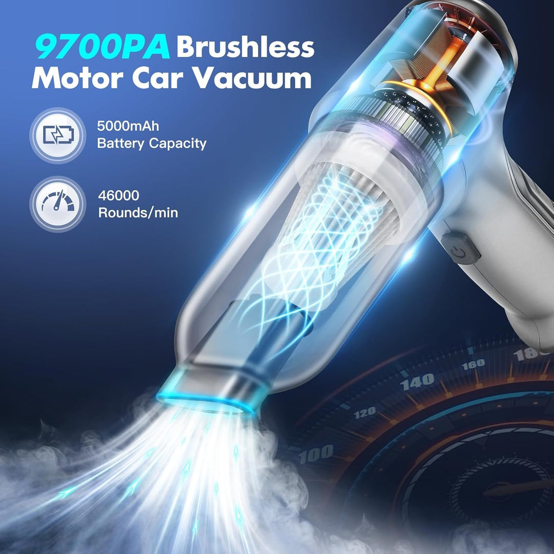 Handstaubsauger Akku, Auto Staubsauger Stark Handstaubsauger Kabellos Mini Kleiner Hand Staubsauger