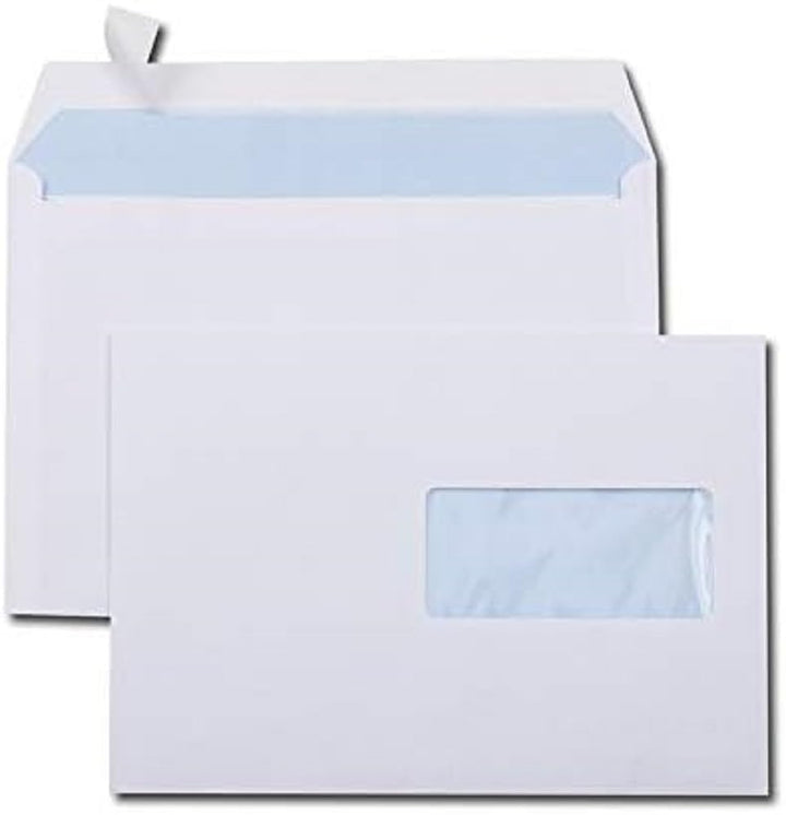 GPV 598 Briefumschläge, C5, 162 x 229 mm, weiss mit Fenster