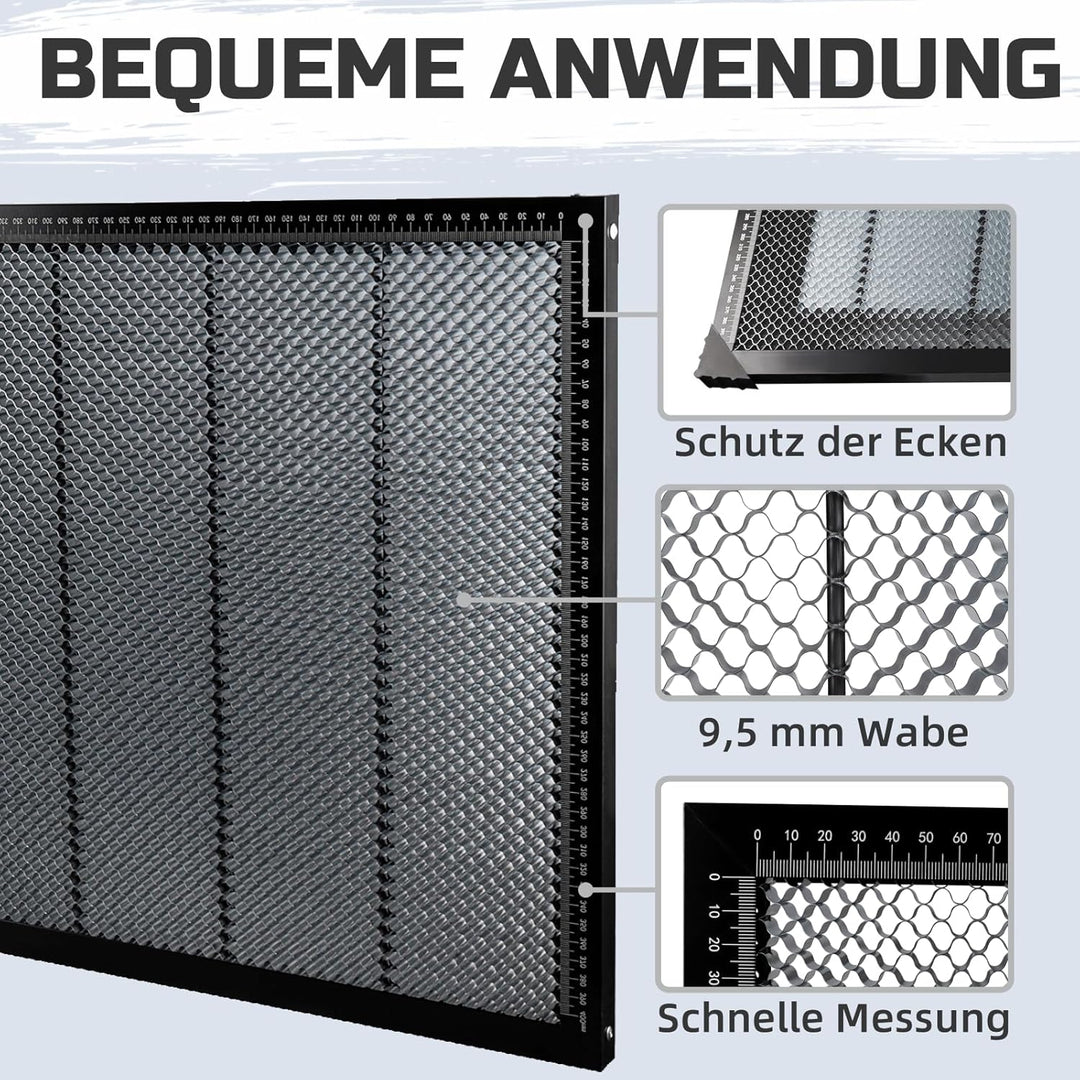 TIOMIOSEA Laser Wabentisch,Laser Waben Arbeitstisch Honeycomb Wabenplatten 450 * 850 * 22mm,Laser Ho
