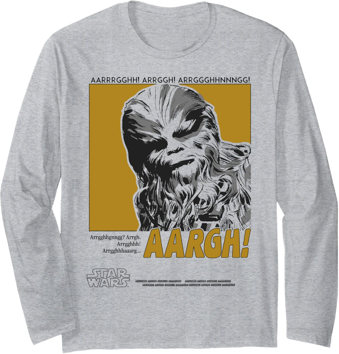 Star Wars Wookie Aargh Poster Langarmshirt