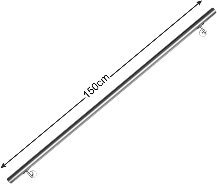 Edelstahl Treppengeländer Geländer Handlauf Wandhandlauf Wand Treppe für Innen & Aussen inkl. Wandha
