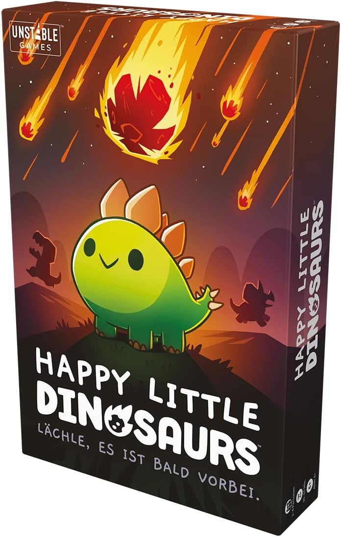 Unstable Games, Happy Little Dinosaurs, Grundspiel, Partyspiel, Kartenspiel, 2-4 Spieler, Ab 8+ Jahr