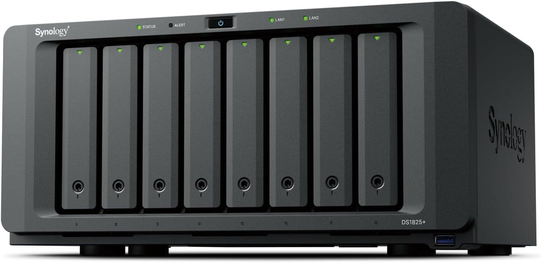 Synology DS1825+ 16TB Bundle (Seagate Ironwolf 8X 2TB) 8 Bay Plus Series with Ryzen V1500B, 8GB Ram