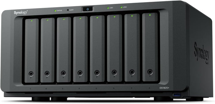 Synology DS1825+ 16TB Bundle (Seagate Ironwolf 8X 2TB) 8 Bay Plus Series with Ryzen V1500B, 8GB Ram
