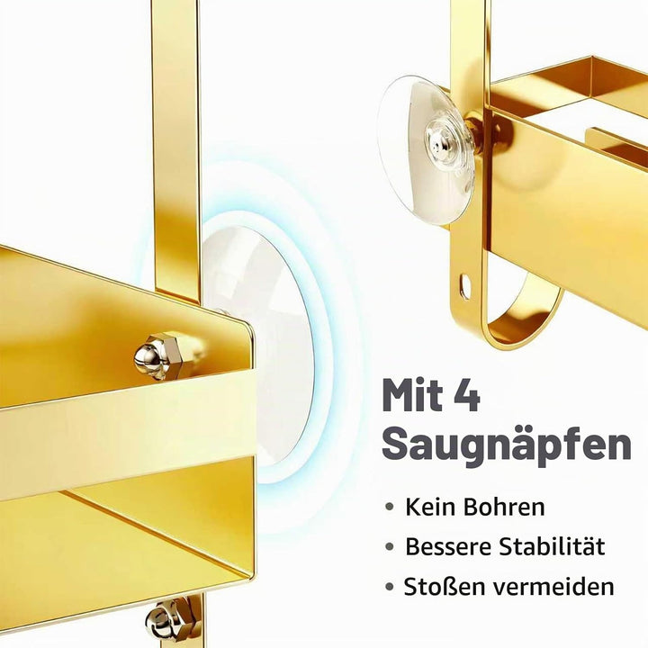 Duschablage ohne Bohren Badezimmer Organizer, Badregal Duschregal ohne Bohren, Duschablage zum Hänge
