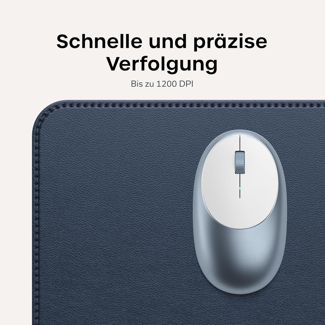 SATECHI M1 Kabellose Bluetooth Computermaus, 1200 DPI Maus, USB-C wiederaufladbarer Akku, kompakt &