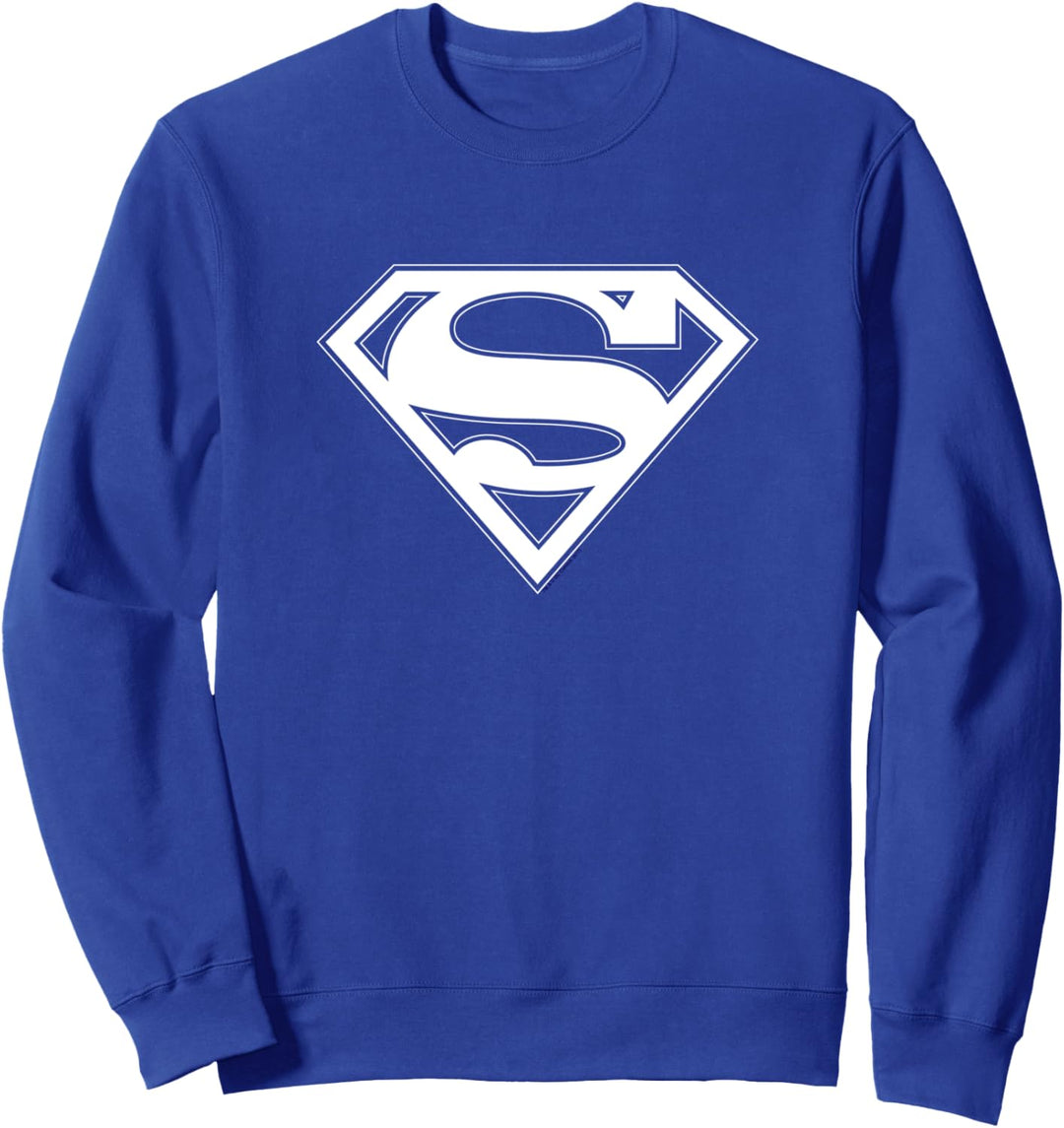 Superman Blue & White Shield Sweatshirt