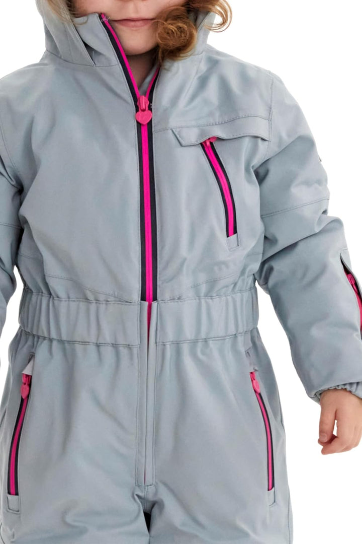 Killtec Jungen Skioverall/Schneehose mit Kapuze Gauror Jr 116 hell stahlblau, 116 hell stahlblau
