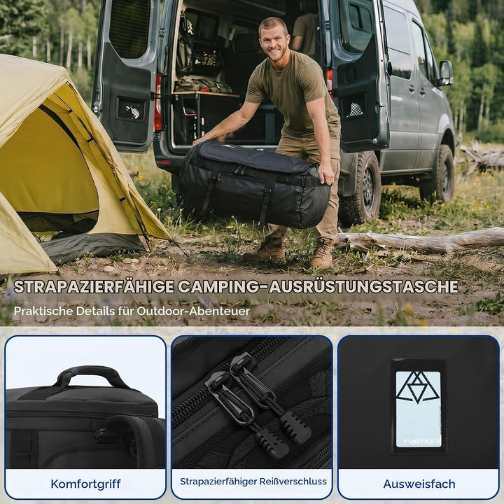 Haimont Sporttasche Herren Reisetasche, Convertible Travel Duffel Sporttaschen mit Schuhfach, grosse