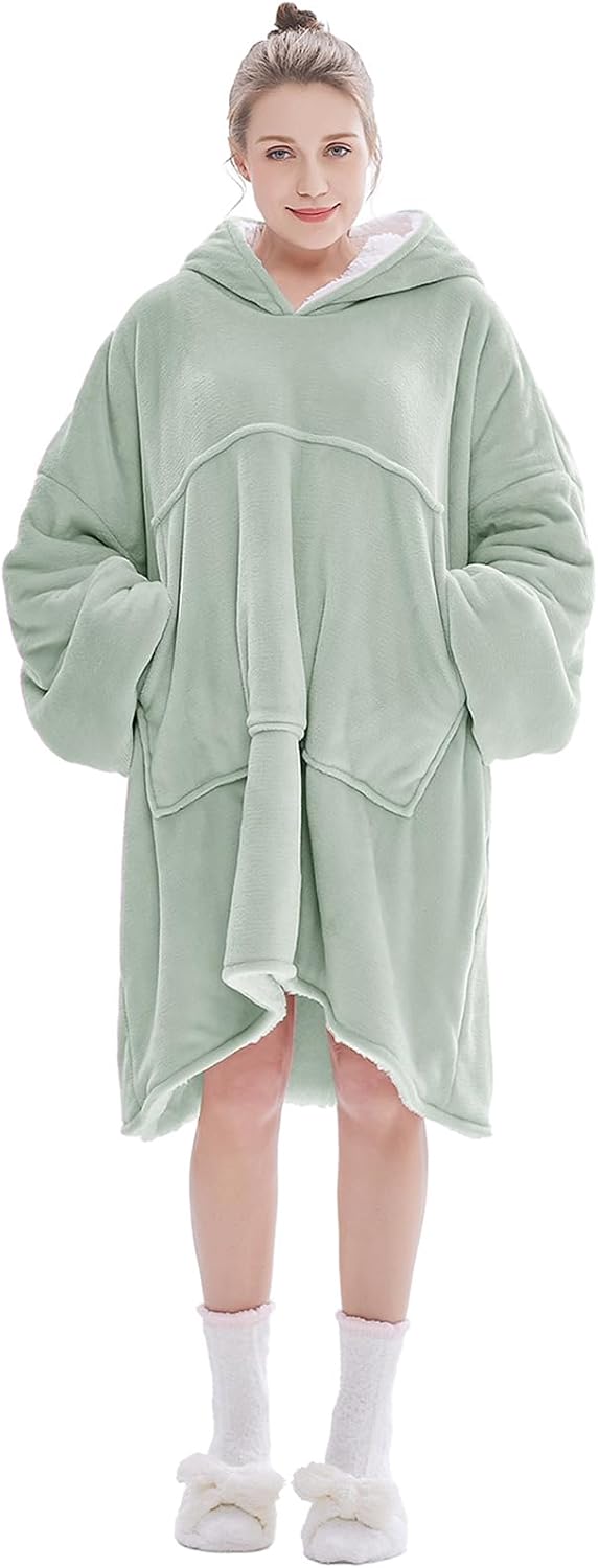 Übergrosse Hoodie Sweatshirt, Original Decke Sweatshirt, super weiche gemütliche warme komfortable R