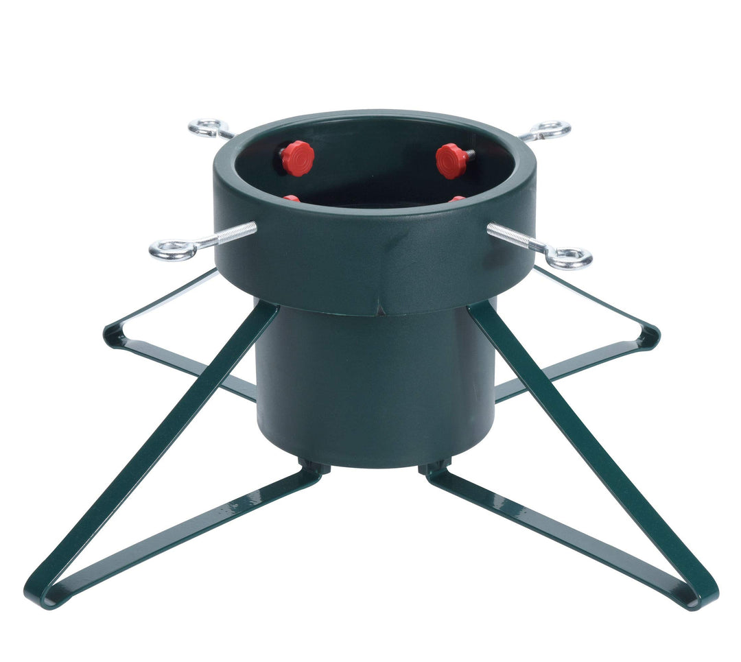 Spetebo Weihnachtsbaumständer aus Metall - gross/grün - für Bäume bis 250 cm Höhe Christbaumständer
