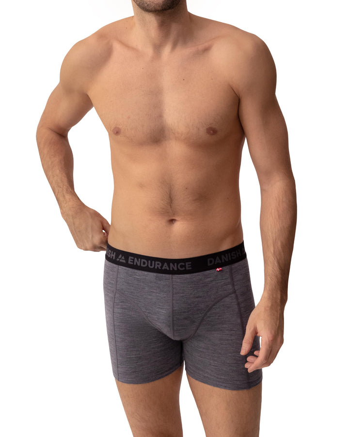 DANISH ENDURANCE Merino Boxershorts (1er|2er Pack), Unterwäsche Herren, Sport & Outdoor, Geruchsfrei