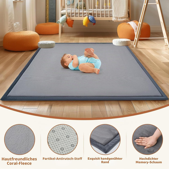 SUNYRISY Krabbelmatte Baby Spielmatte, 3.5cm Dicke Kinderzimmer Spielteppich Kinder Teppich für Mädc