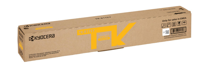 Kyocera TK-8115Y Gelb. Original Toner-Kartusche 1T02P3ANL0. Kompatibel für ECOSYS M8124cidn, ECOSYS