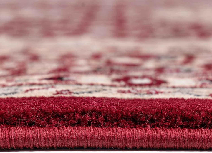 VIMODA Klassisch Orient Teppich dicht gewebt in Dunkel Rot, Masse:120 x 170 cm 120 x 170 cm Rot, 120