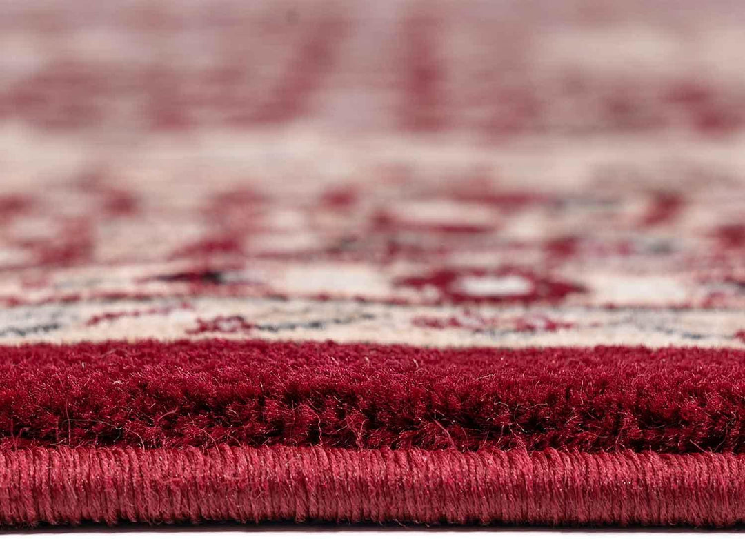VIMODA Klassisch Orient Teppich dicht gewebt in Dunkel Rot, Masse:80 x 150 cm 80 x 150 cm Rot, 80 x