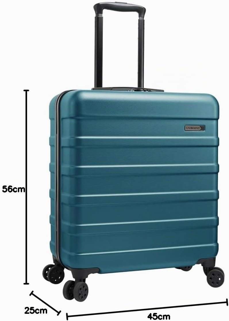 Cabin Max Anode 56x45x25 cm Handgepäck Koffer - Leicht, Hartschale, 4 Rollen, Zahlenschloss geeignet