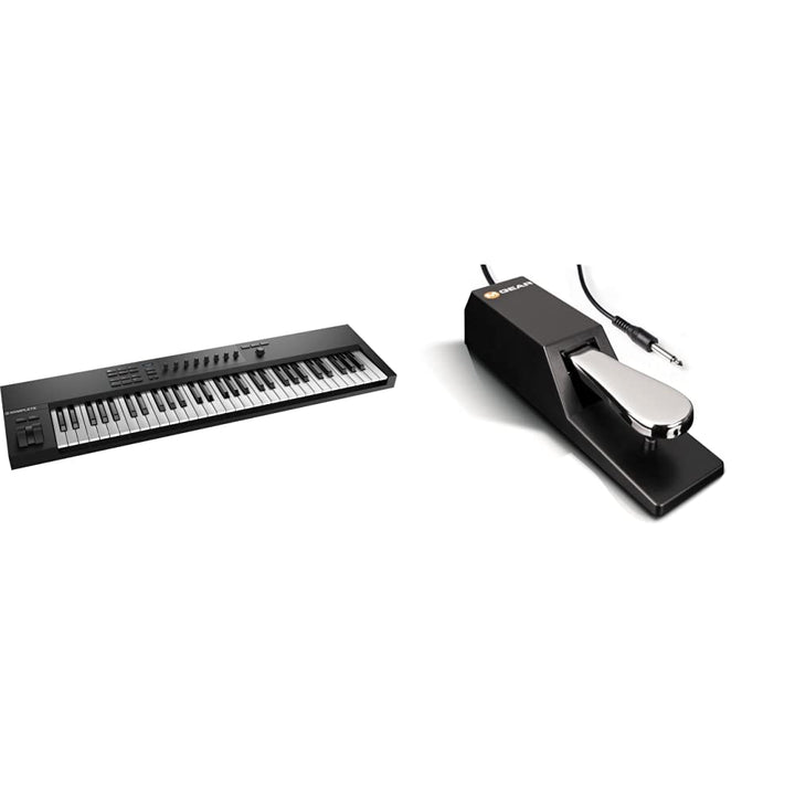 Native Instruments Komplete Kontrol A61, 61 Tasten & M-Audio SP-2 - Universal Sustain Pedal mit Pian