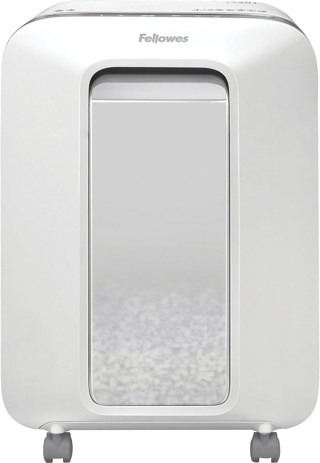 Fellowes Aktenvernichter 12 Blatt High Security (P5), Papierschredder für Büro, Powershred LX201, Mi