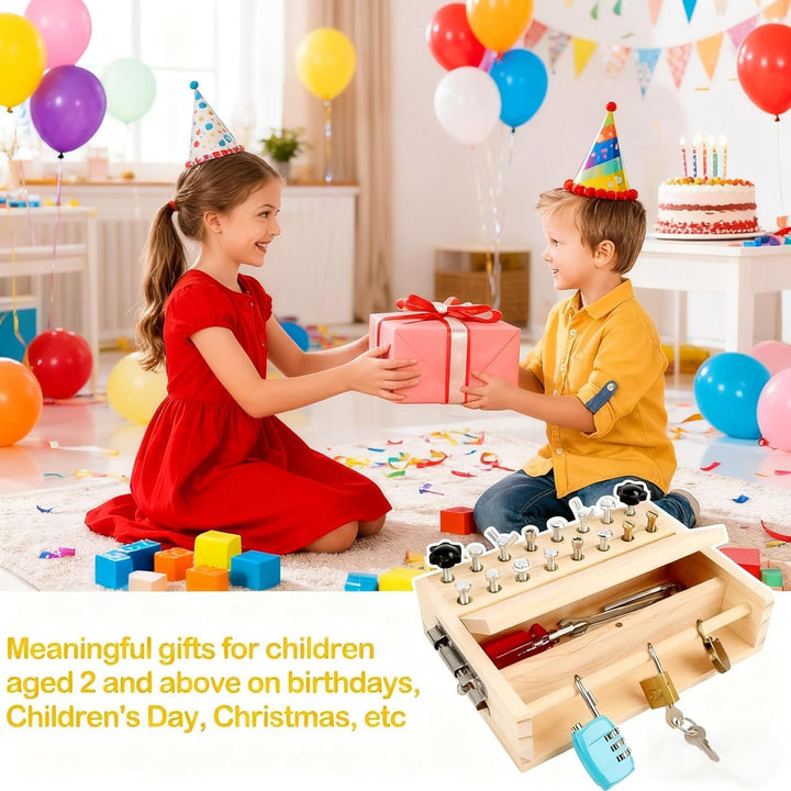 Montessori Schraubendreher Set,Holz Schraubbrett Motorikspielzeug Holzspielzeug ab 3 4 5 Jahre,Schra