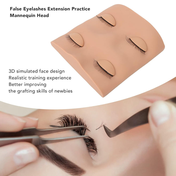 Wimpern-Mannequin-Kopf, Ersetzter Augenlider-Mannequin-Kopf, Falsche Wimpernverlängerung Übungs-Mann