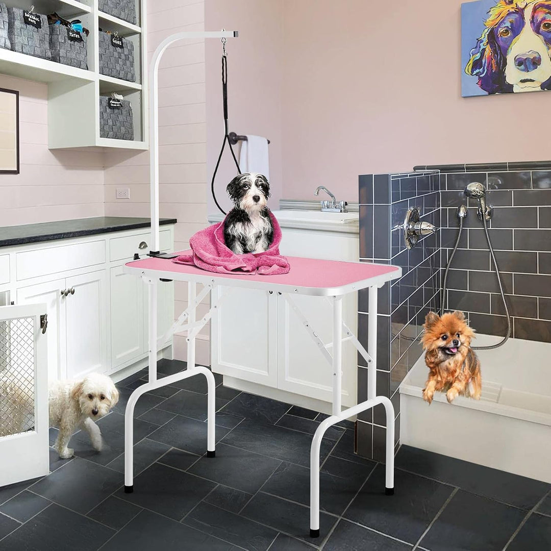 Yaheetech Hundepflegetisch, Trimmtisch für Hunde, Hundefriseur Tisch, Hunde Badetisch, Pudel Fellpfl