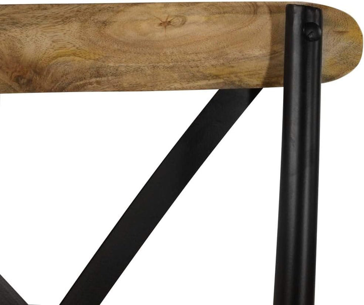 Tidyard 2X Esszimmerstuhl Mango-Massivholz Küchenstuhl Holzstuhl Essstuhl Masse: 51 x 52 x 84 cm (B