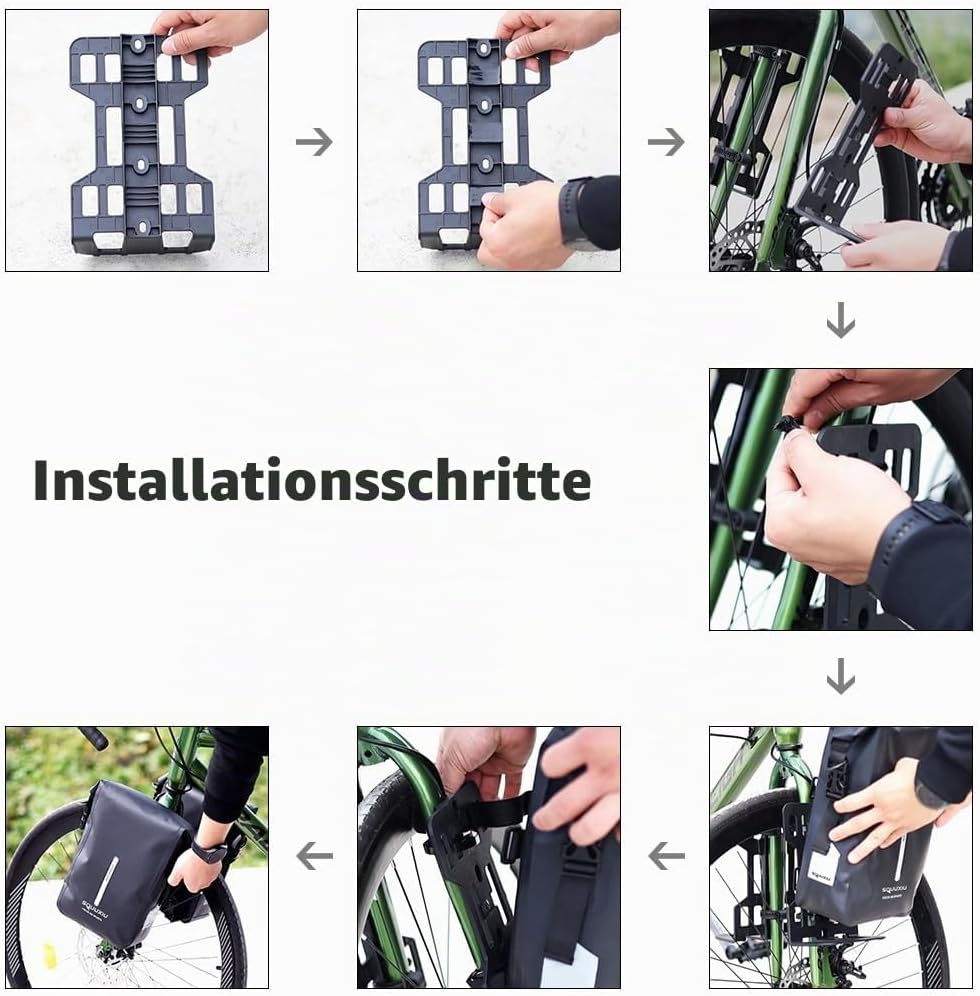 Fahrrad-Vordergabel-Tasche, 6L wasserdichte Fahrrad-Trockentasche, Umhängetasche, Fahrrad-Gepäcktasc