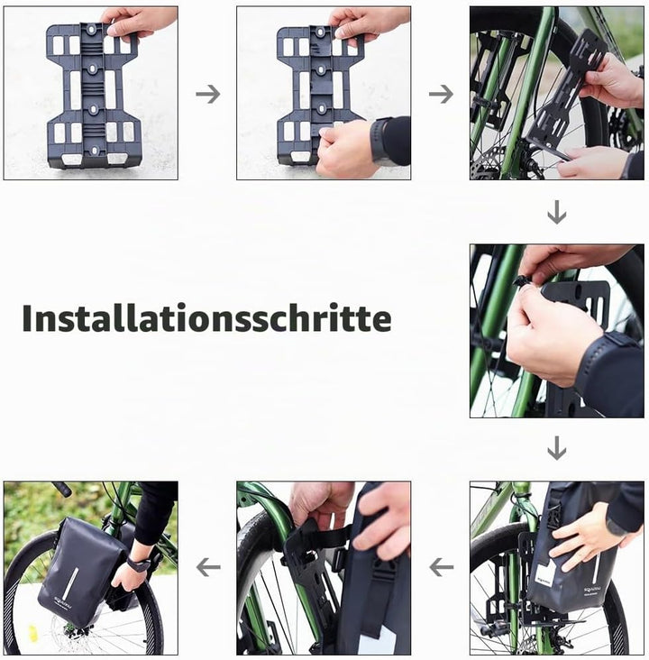 Fahrrad-Vordergabel-Tasche, 6L wasserdichte Fahrrad-Trockentasche, Umhängetasche, Fahrrad-Gepäcktasc