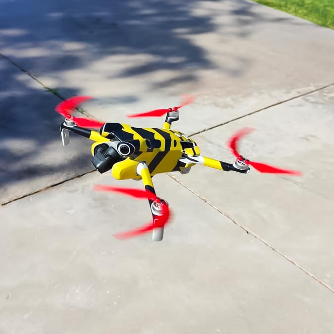 Master Airscrew Super Stealth Propeller für DJI Mini 4 Pro &amp; Mini 3 Pro - Rot, 4 Propeller im Set, R