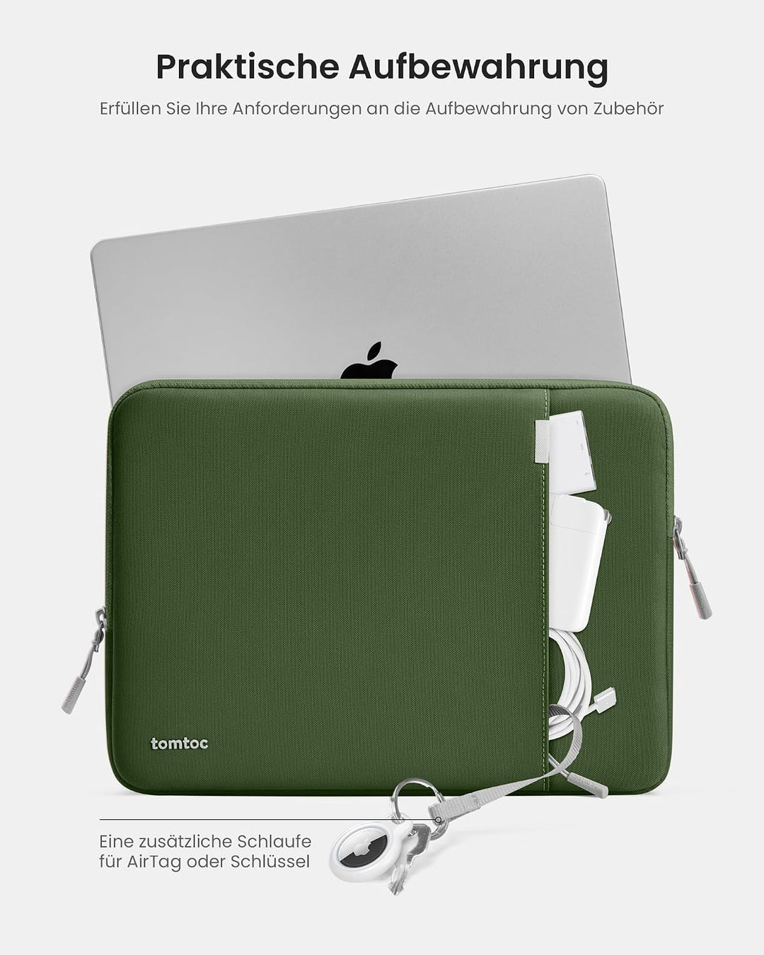 tomtoc 360° Laptoptasche Hülle für 14 Zoll Laptop Notebook | Laptophülle für Acer, ASUS, Dell, HP, L