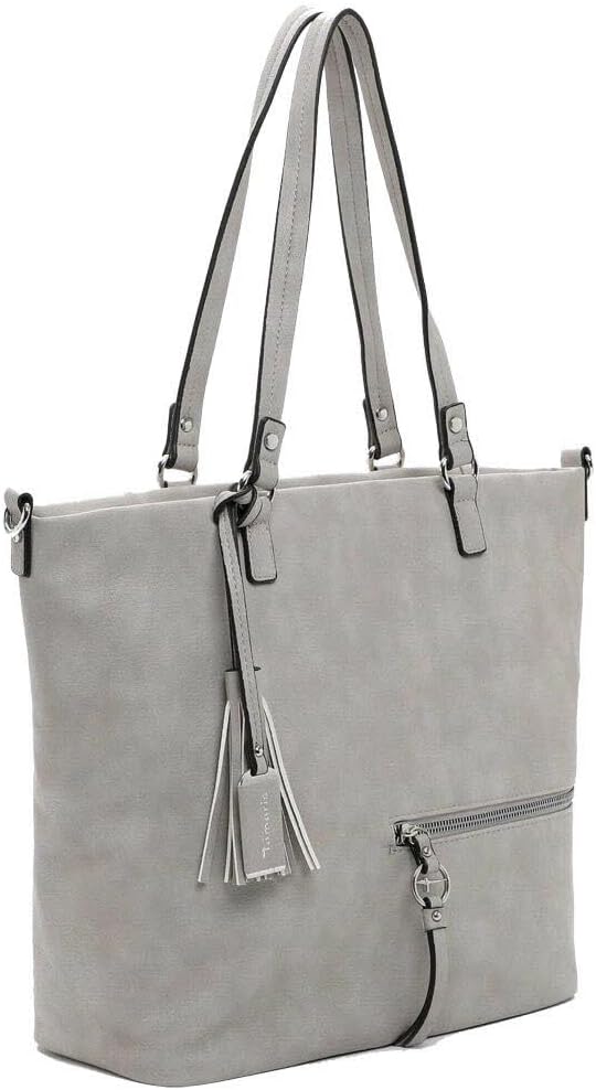 Tamaris Shopper TAS Nele 32803 Damen Handtaschen Uni Einheitsgrösse Lightgrey 810, Einheitsgrösse Li